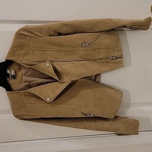 H&M Suede Biker Jacket